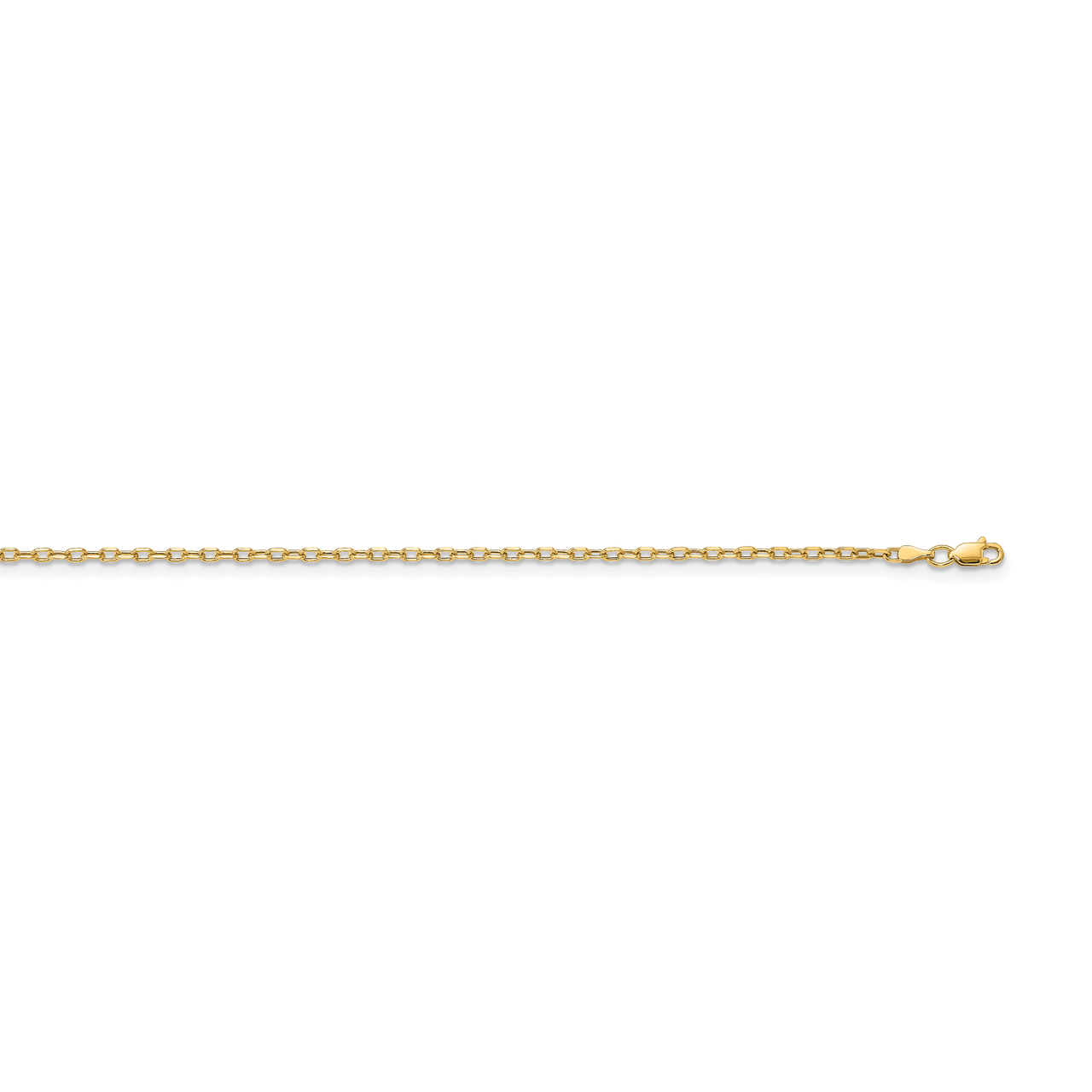 20 Inch Semi-solid Diamond-cut 3.00mm Open Link Cable Chain 14k Yellow Gold BC189-20, MPN: BC189-20…