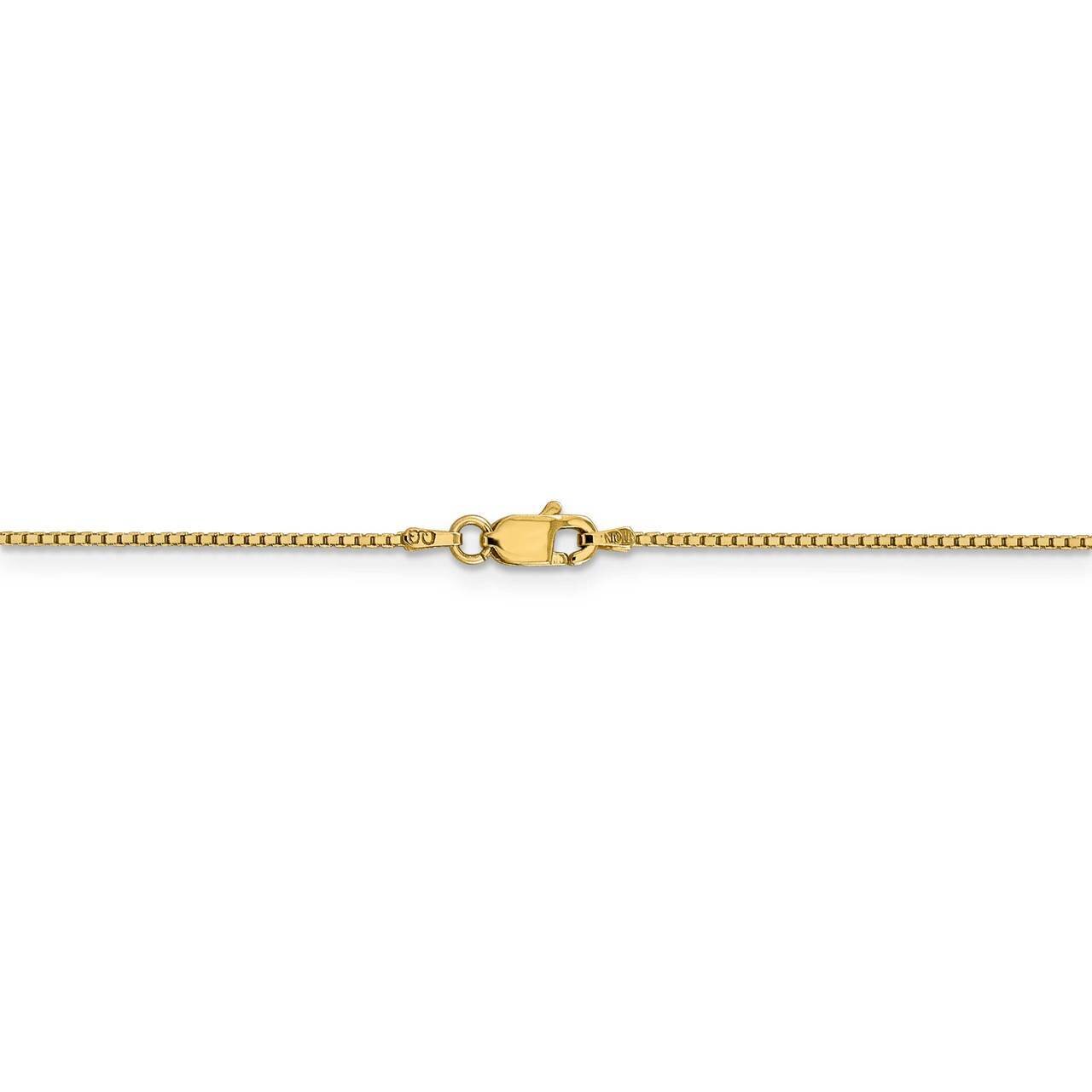 22 Inch .95mm Box Chain 14k Yellow Gold BOX095-22