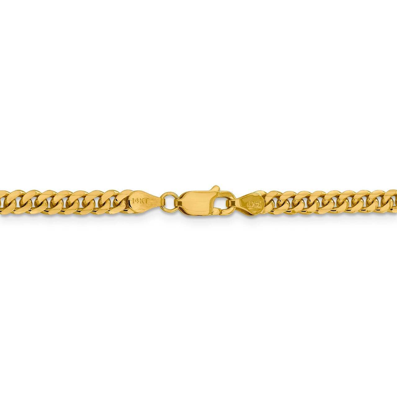 26 Inch 4.25mm Solid Miami Cuban Chain 14k Yellow Gold DCU120-26