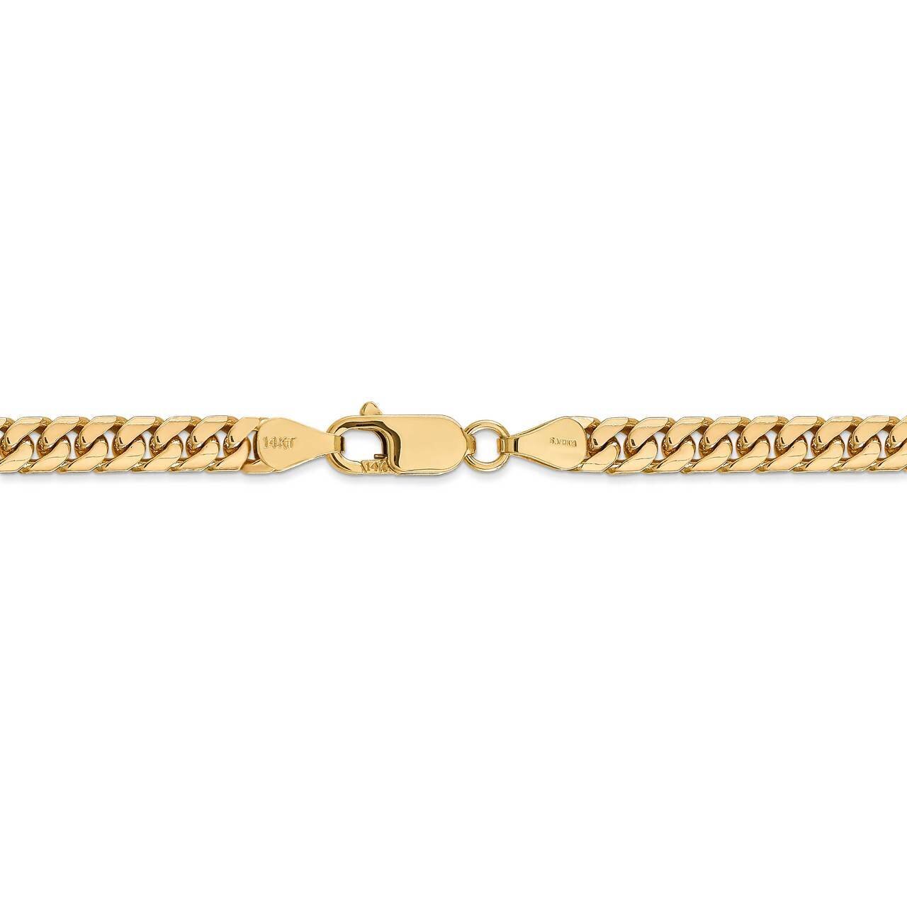 28 Inch 5mm Solid Miami Cuban Chain 14k Yellow Gold DCU160-28, MPN: DCU160-28, 886774559742