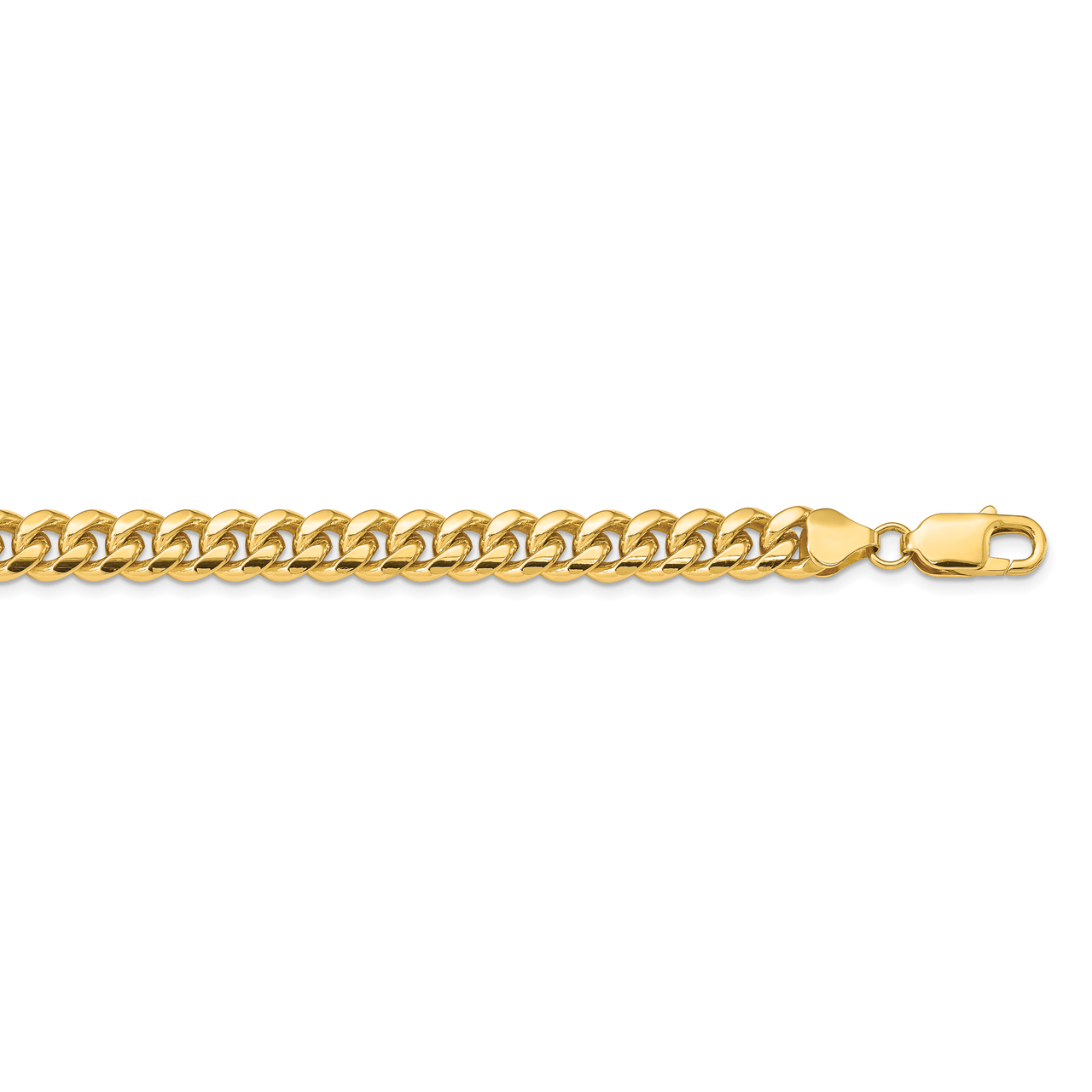 20 Inch 6.75mm Solid Miami Cuban Chain 14k Yellow Gold DCU220-20, MPN: DCU220-20, 886774559377