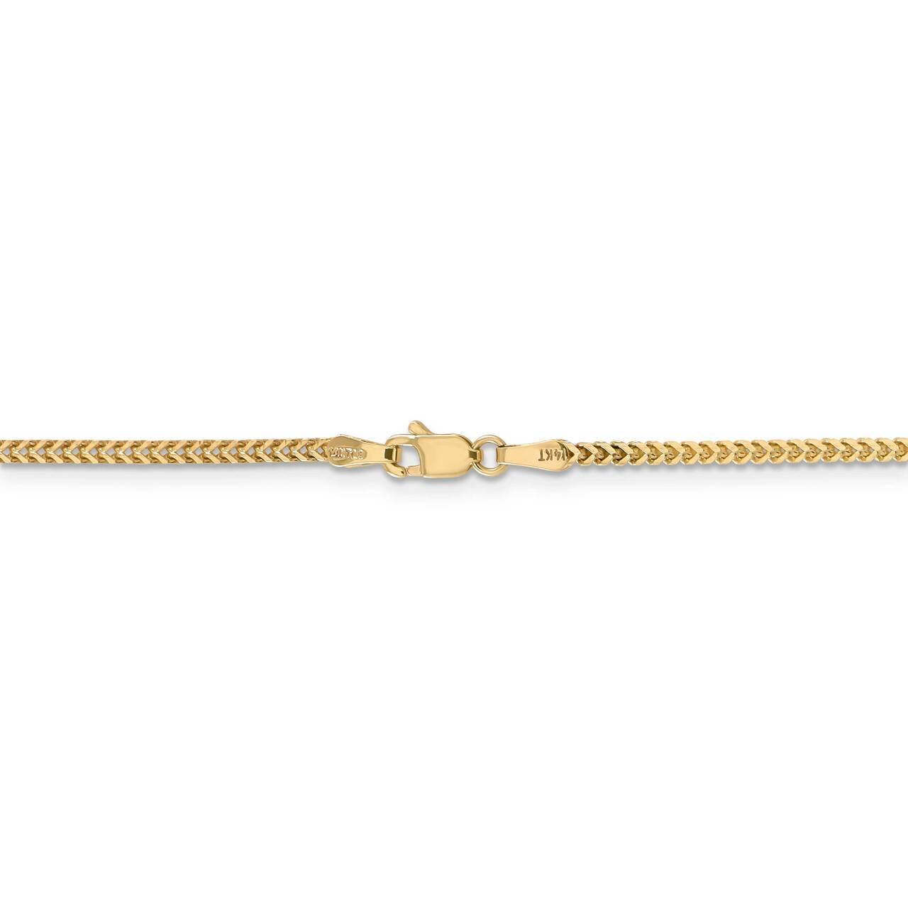 22 Inch 1.5mm Franco Chain 14k Yellow Gold FRA050-22