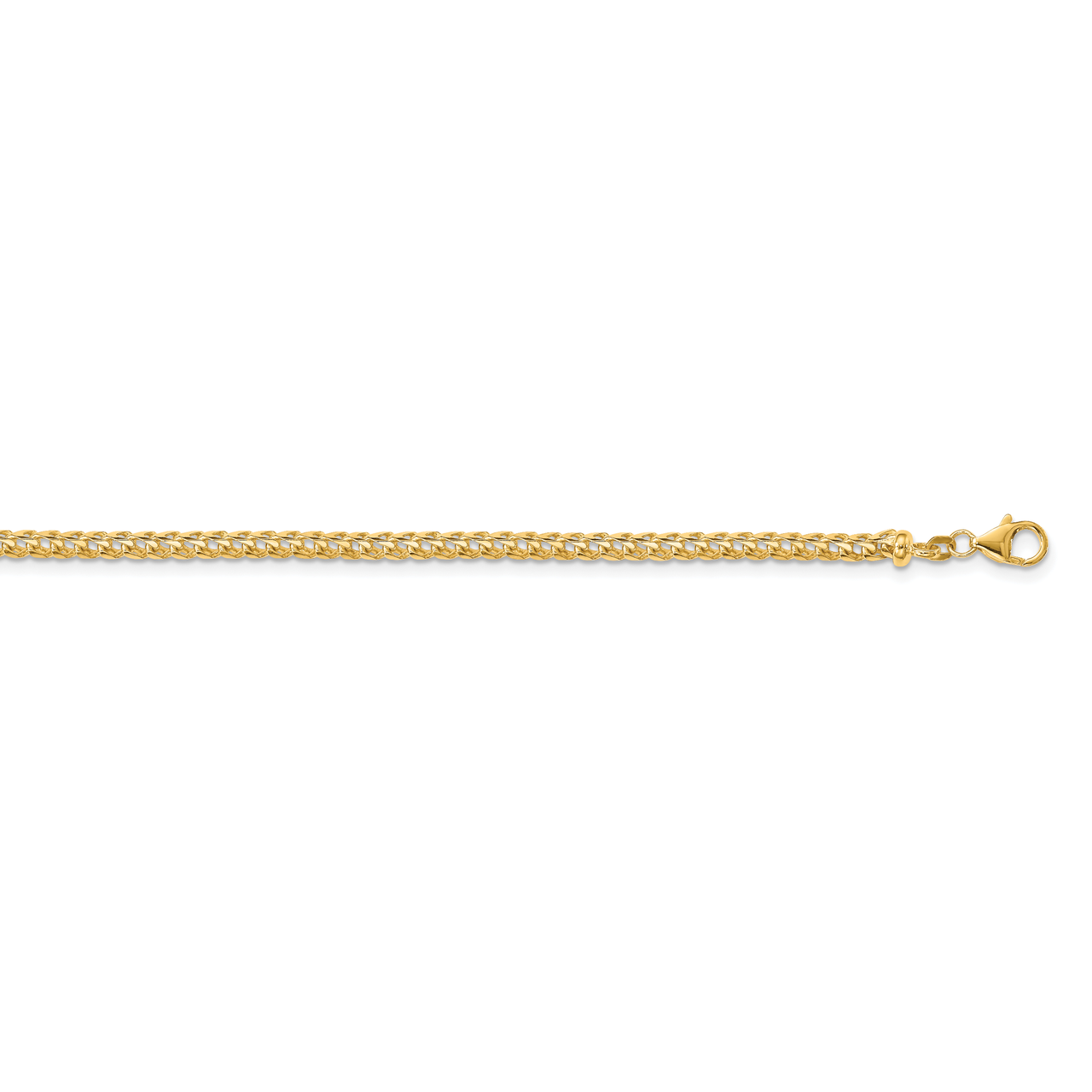 20 Inch 3.7mm Franco Chain 14k Yellow Gold FRA120-20, MPN: FRA120-20, 883957832432