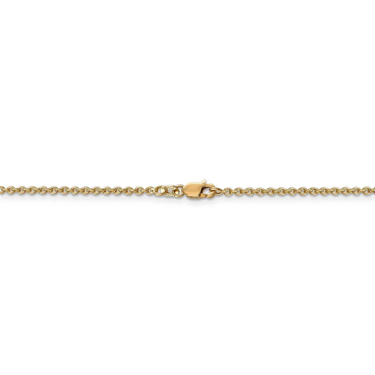 22 Inch 1.8mm Solid Polished Cable Chain 14k Yellow Gold PEN138-22, MPN: PEN138-22, 886774587745