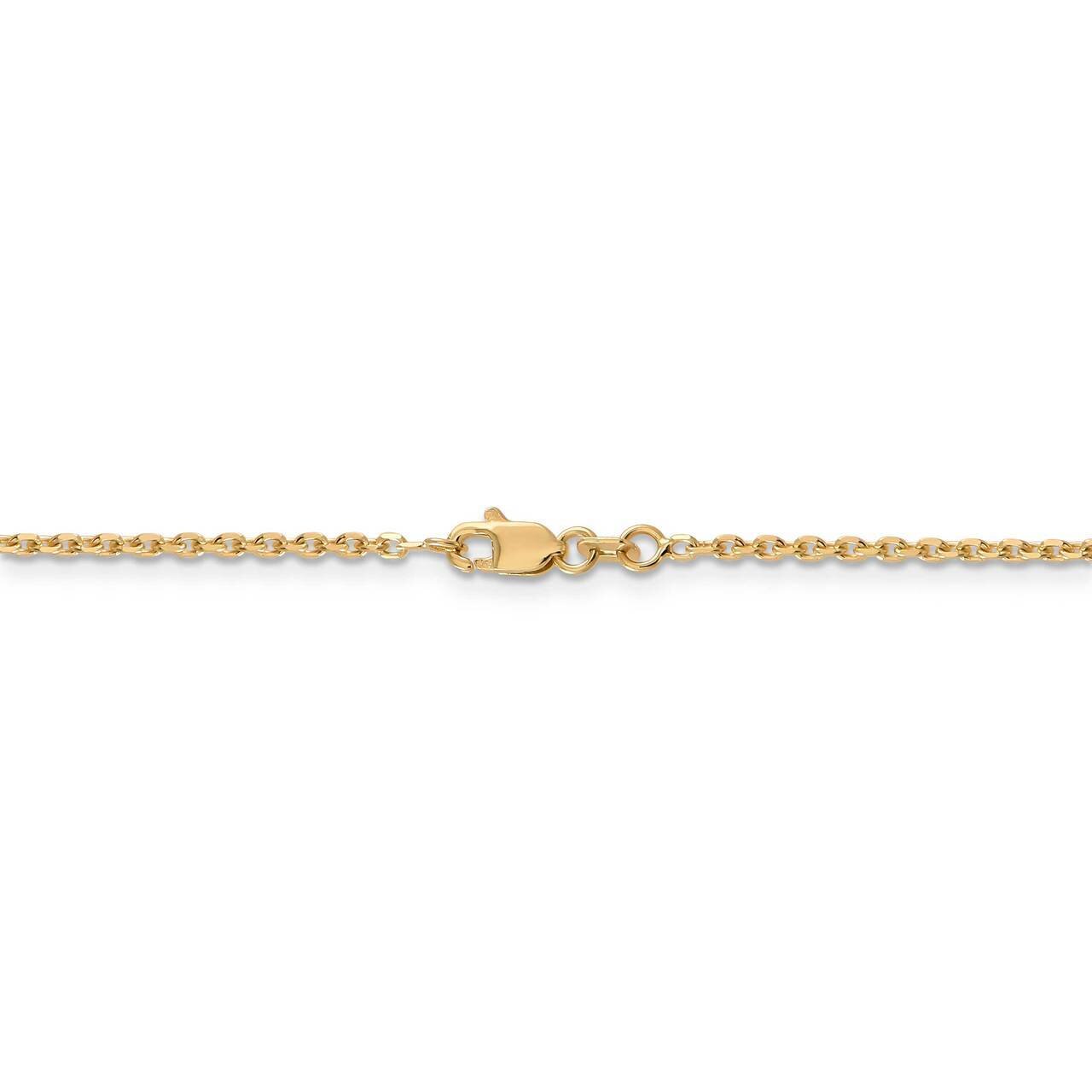 30 Inch 1.65mm Solid Diamond-cut Cable Chain 14k Yellow Gold PEN141-30, MPN: PEN141-30, 886774584645