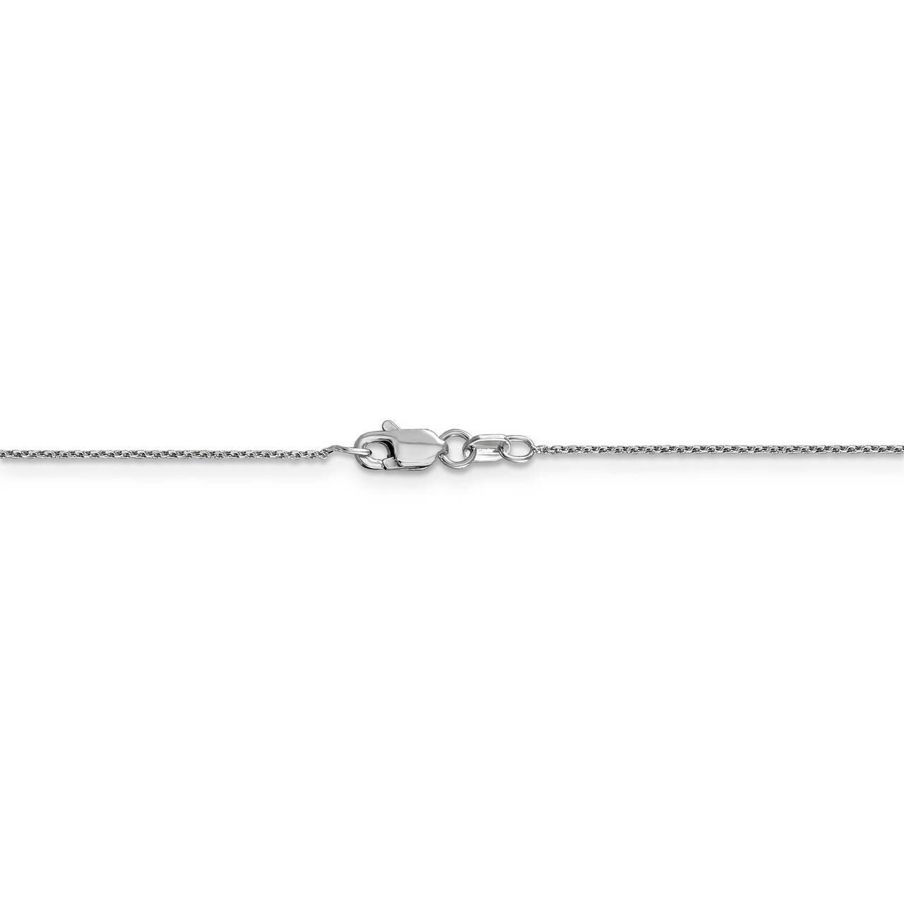 22 Inch .80mm Diamond-cut Cable Chain 14k White Gold PEN196-22, MPN: PEN196-22, 886774570280