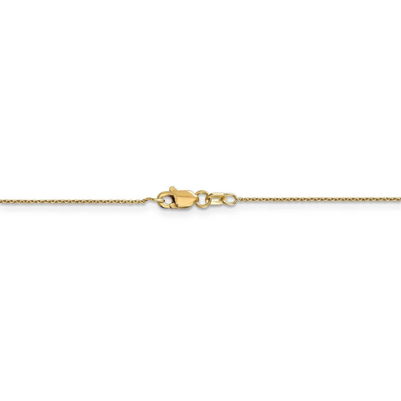 22 Inch .80mm Diamond-cut Cable Chain 14k Yellow Gold PEN202-22, MPN: PEN202-22, 886774584027