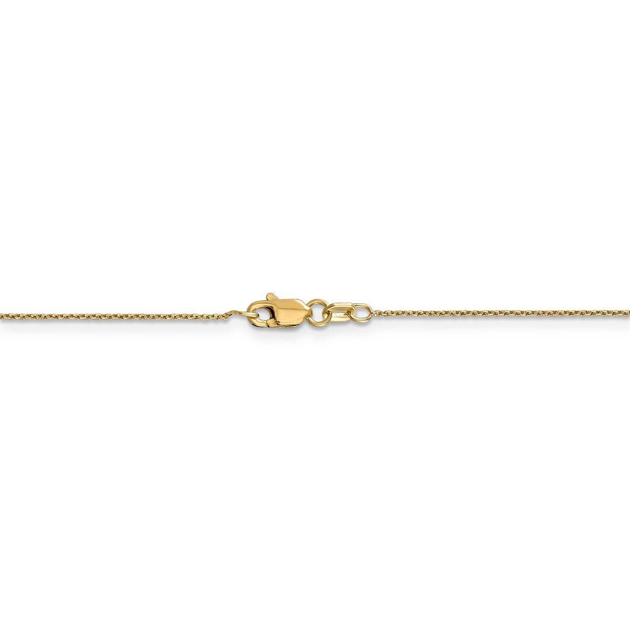 26 Inch .80mm Diamond-cut Cable Chain 14k Yellow Gold PEN202-26