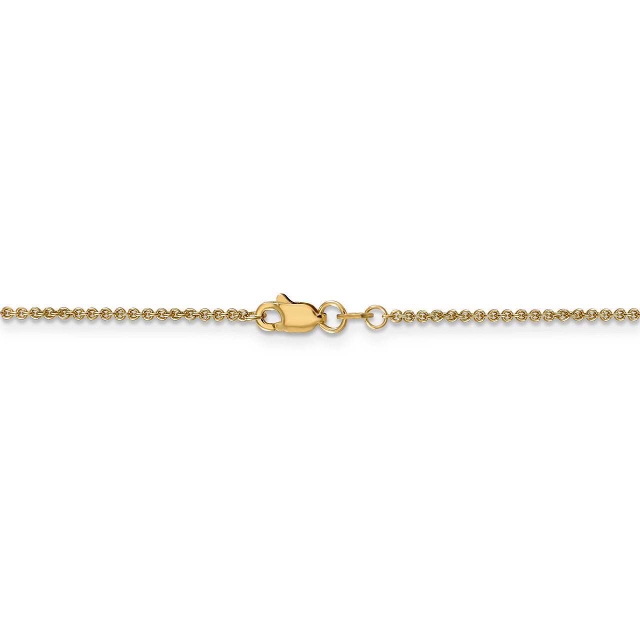 26 Inch 1.5mm Cable Chain 14k Yellow Gold PEN54-26, MPN: PEN54-26, 886774569093