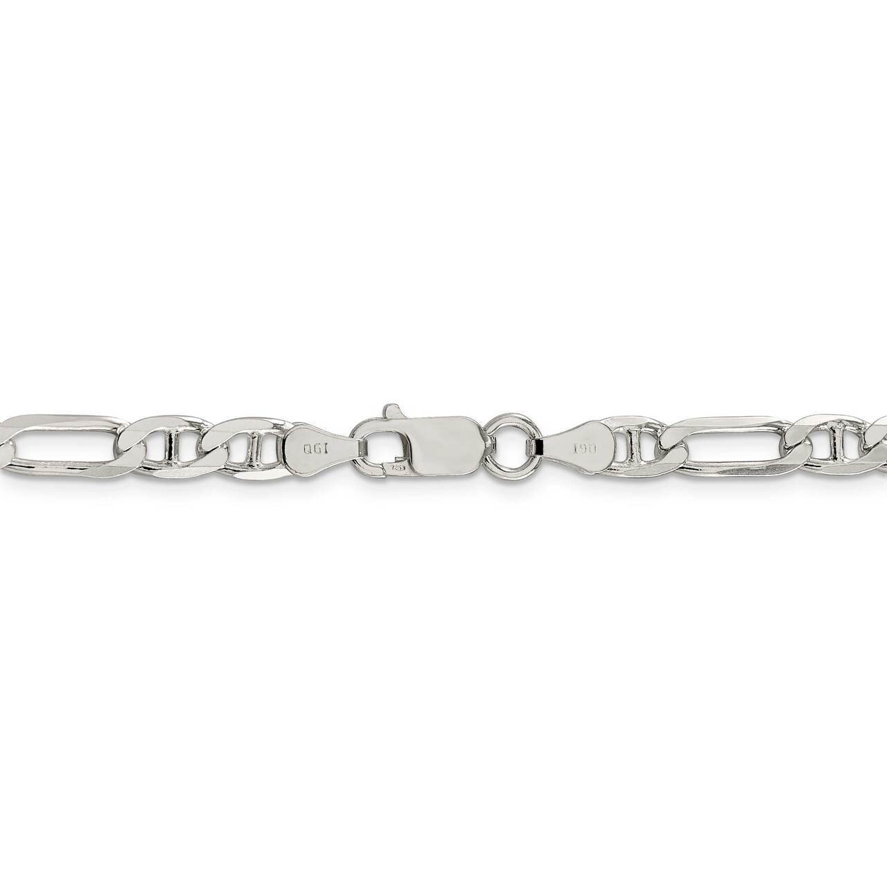 26 Inch 5.5mm Figaro Anchor Chain Sterling Silver QAF150-26, MPN: QAF150-26, 883957939391