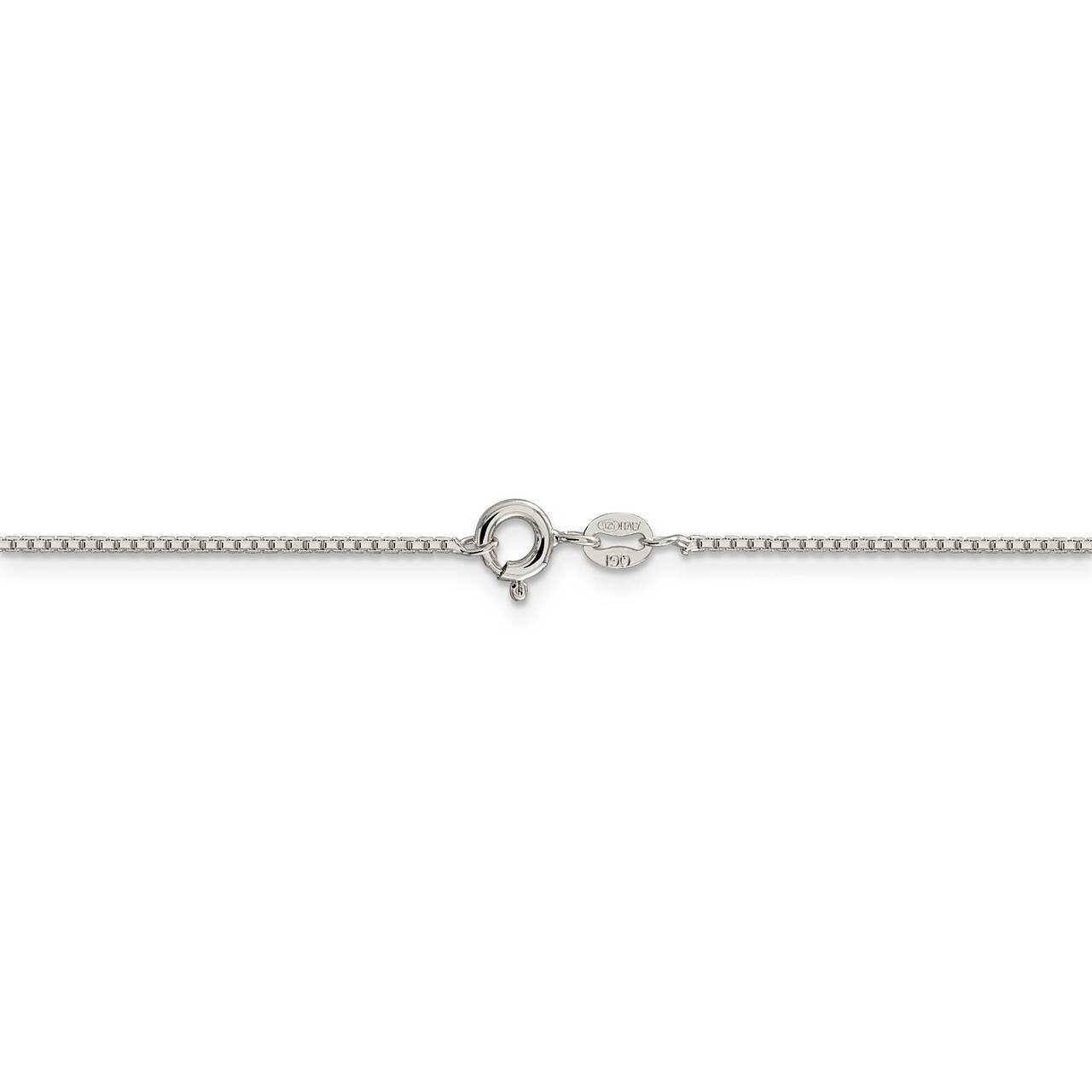 22 Inch 1.15mm 8 Side Diamond Cut Box Chain Sterling Silver QBR022-22, MPN: QBR022-22, 886774122311
