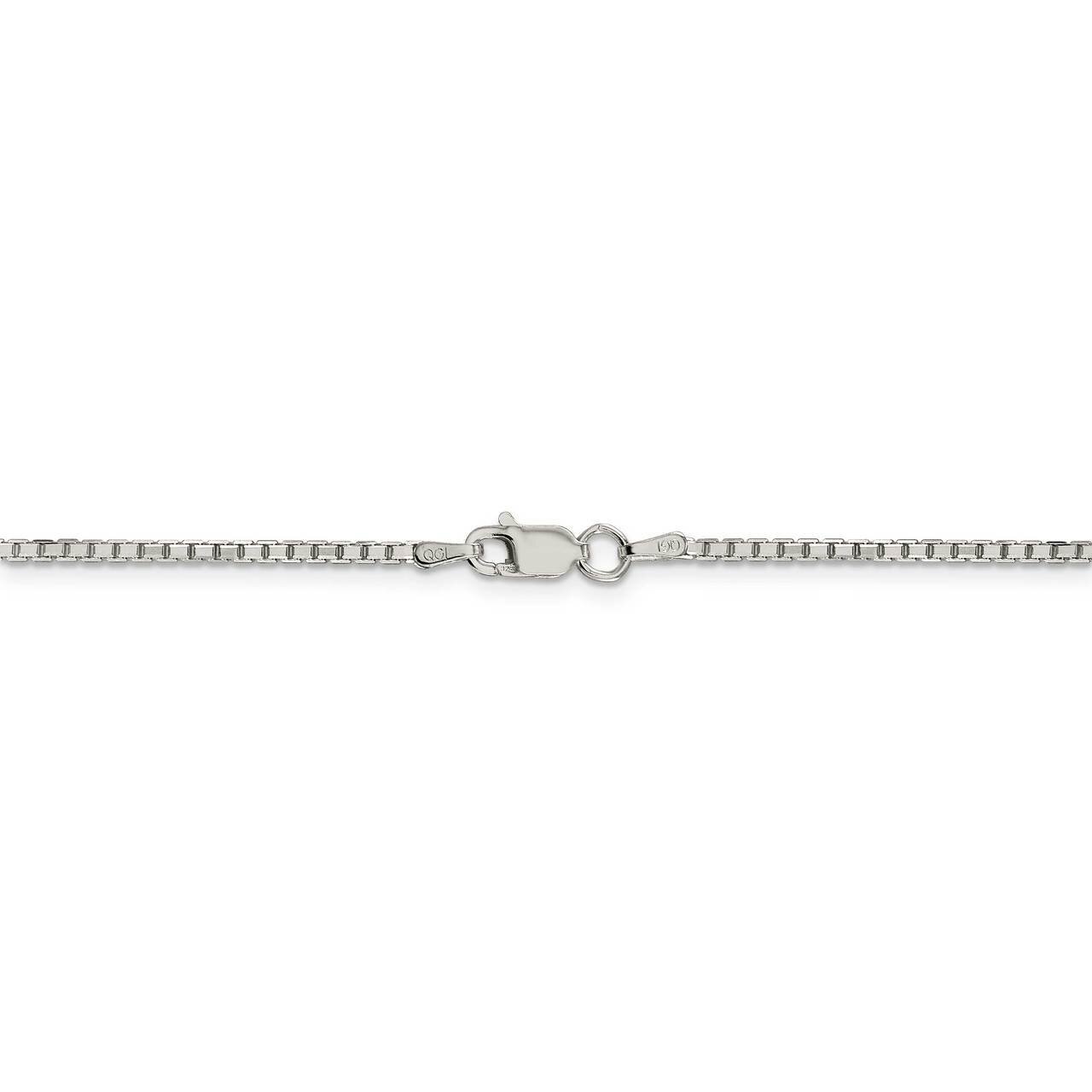 22 Inch 1.7mm Diamond-cut Box Chain Sterling Silver QBR035-22, MPN: QBR035-22, 886774003054