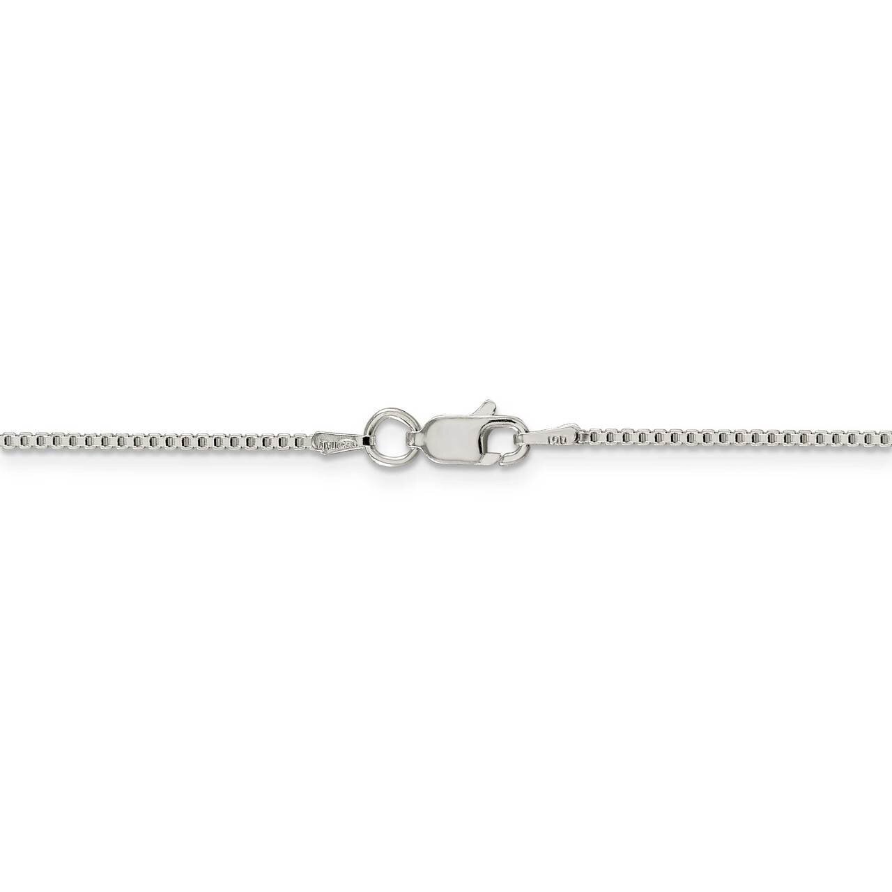 36 Inch 1.25mm Box Chain Sterling Silver QBX024-36, MPN: QBX024-36, 886774116075