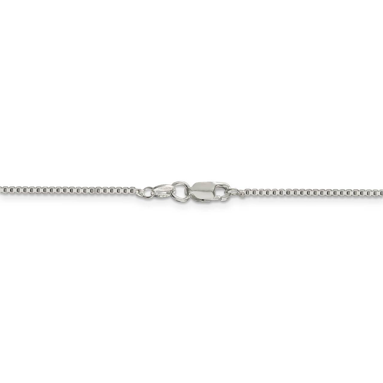 20 Inch Rhodium-plated 1.4mm Box Chain Sterling Silver QBX026R-20, MPN: QBX026R-20, 886774124773