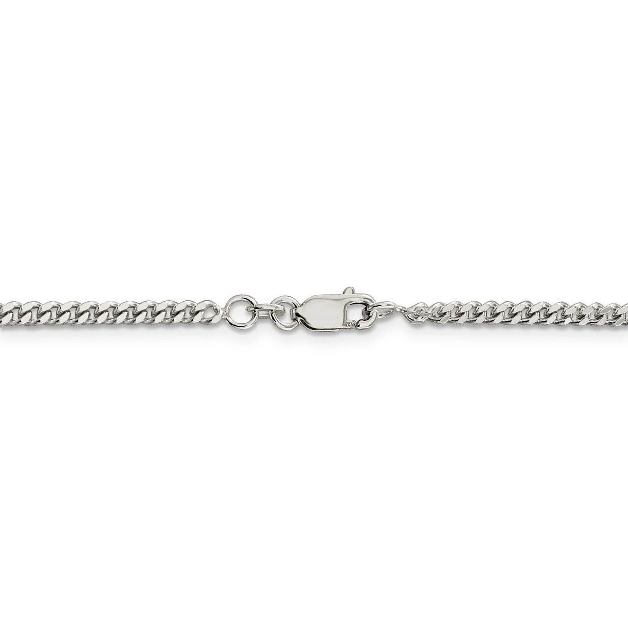 36 Inch 3mm Curb Chain Sterling Silver QCB080-36, MPN: QCB080-36, 886774107516