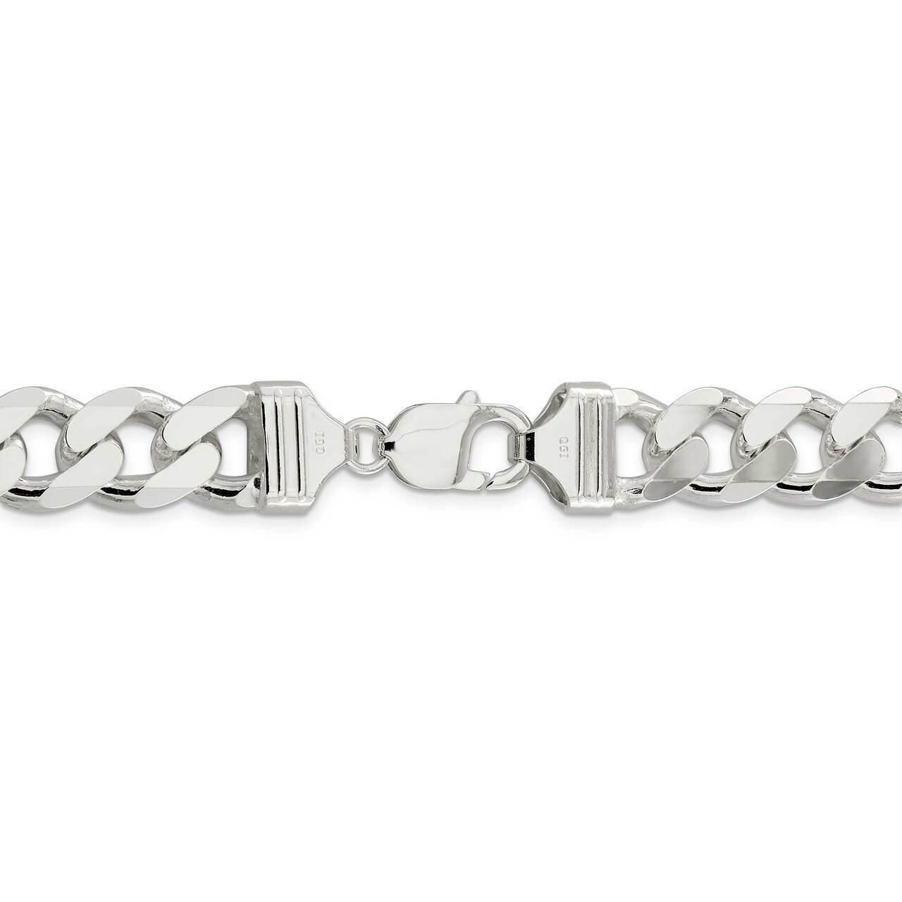 28 Inch 13mm Curb Chain Sterling Silver QCB350-28, MPN: QCB350-28, 883957350240