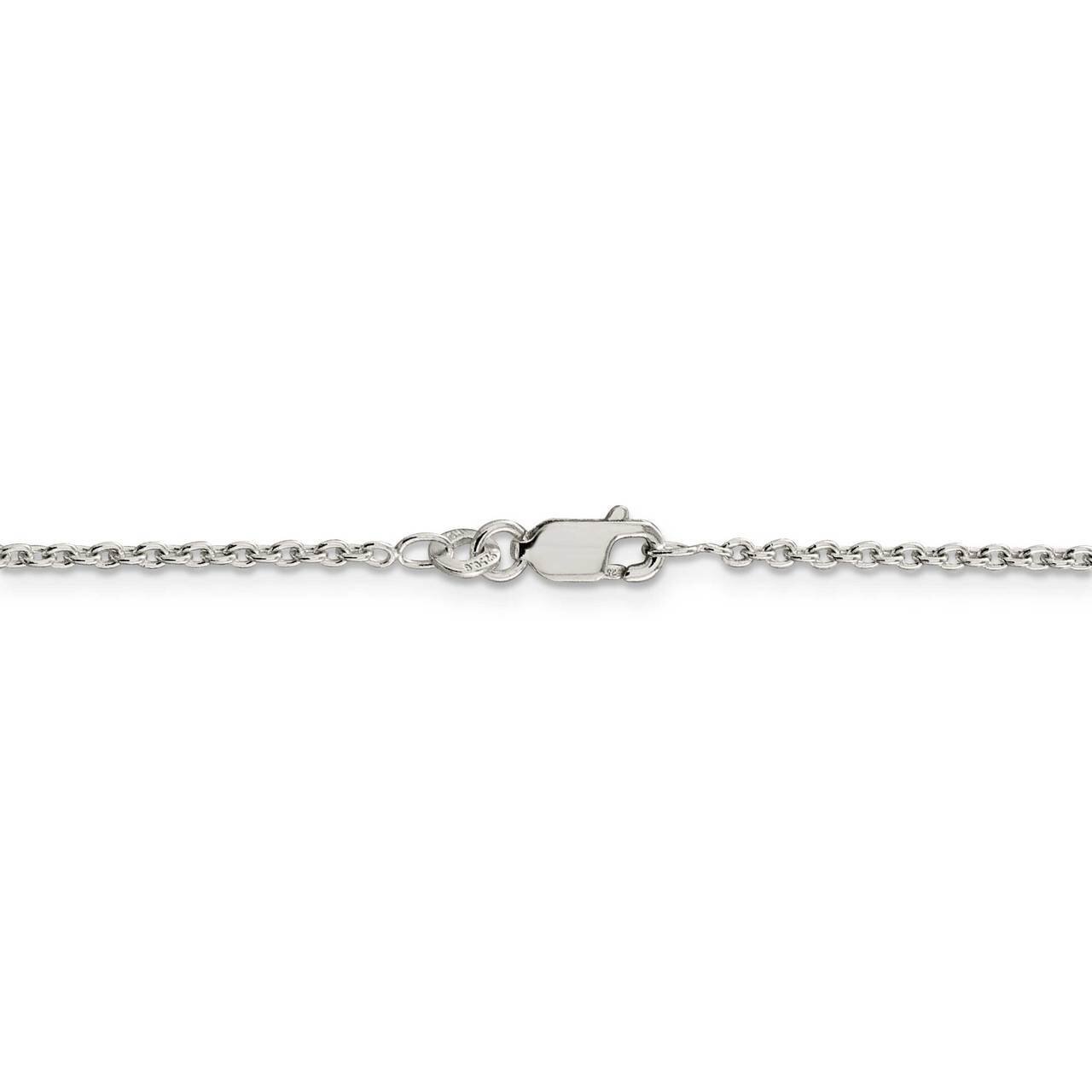 36 Inch 1.95mm Cable Chain Sterling Silver QCL050-36