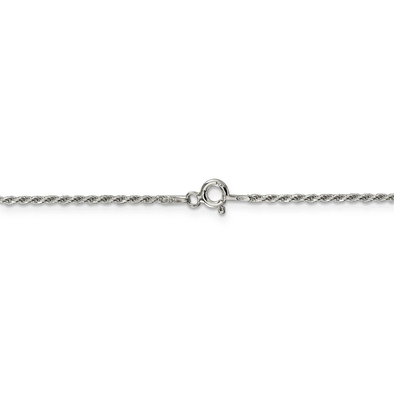 26 Inch 1.5mm Diamond-cut Rope Chain Sterling Silver QDC020-26