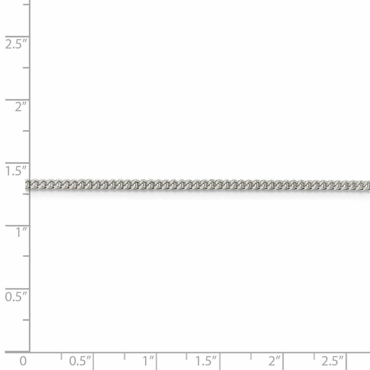 26 Inch Rhodium Plated 2.75mm Diamond-cut Rope Chain Sterling Silver QDC060R-26, MPN: QDC060R-26, 8…