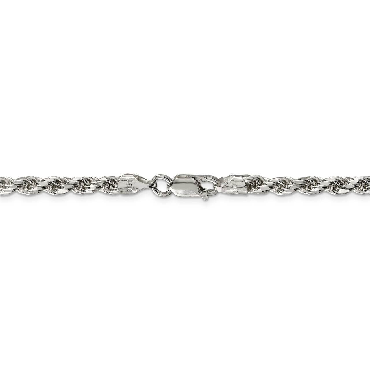 36 Inch 4.75mm Diamond-cut Rope Chain Sterling Silver QDC100-36, MPN: QDC100-36, 883957970288