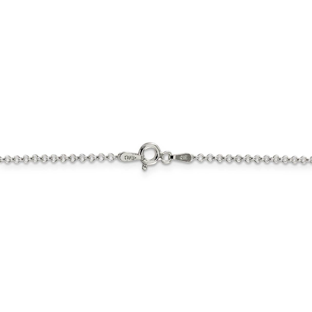 30 Inch 1.5mm Rolo Chain Sterling Silver QFC103-30