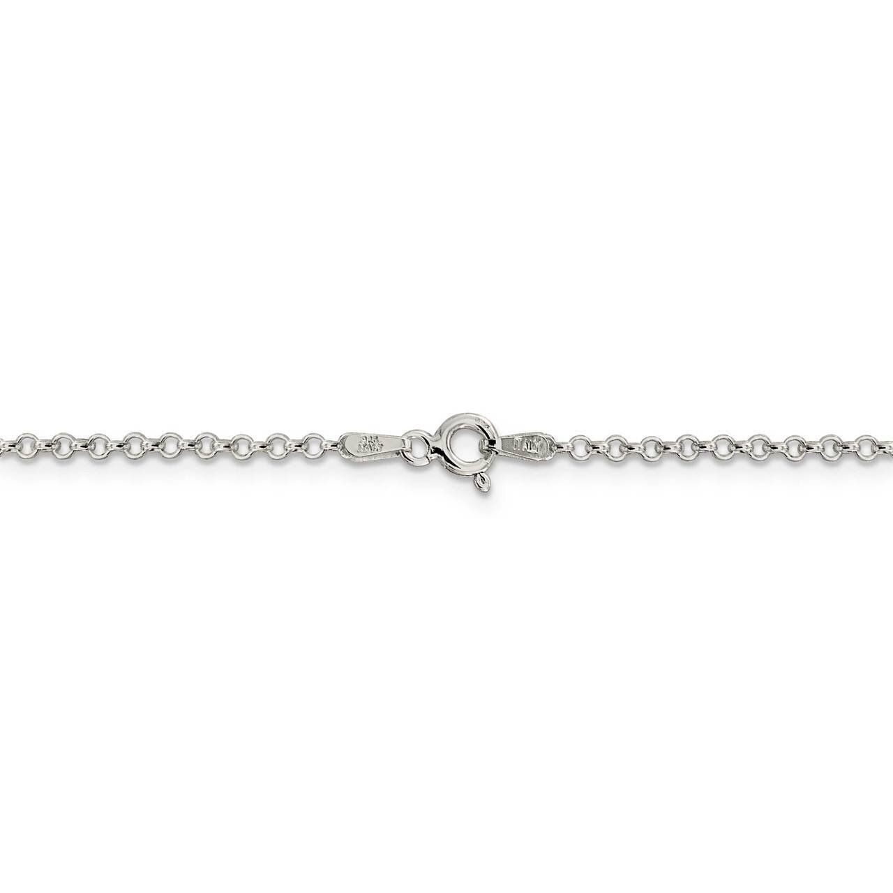 36 Inch 2mm Rolo Chain Sterling Silver QFC104-36