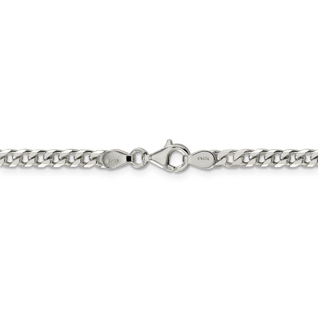 22 Inch Polished 3.5mm Curb Chain Sterling Silver QFC151-22