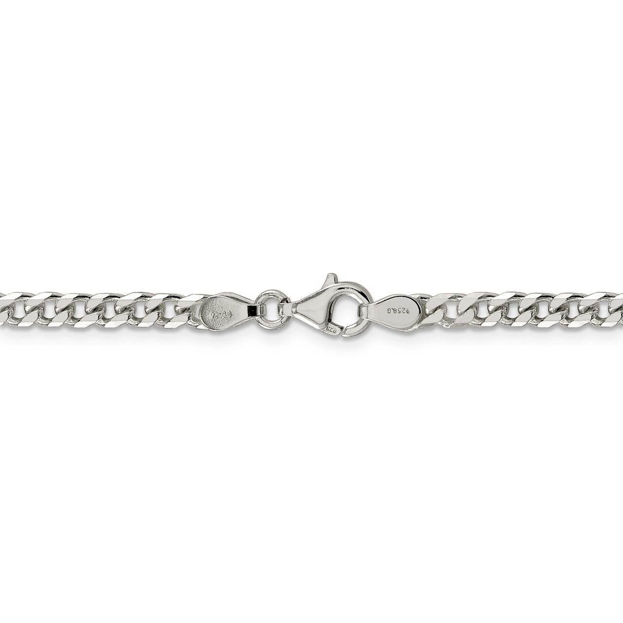 30 Inch Polished 3.7mm Curb Chain Sterling Silver QFC151-30, MPN: QFC151-30, 886774113685