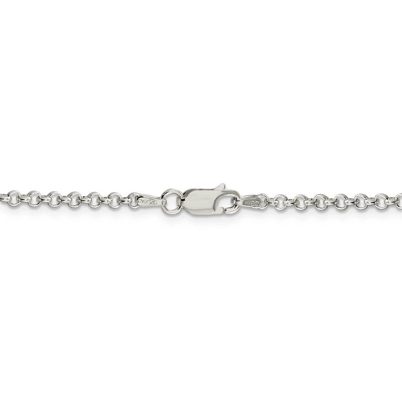 36 Inch 2.5mm Rolo Chain Sterling Silver QFC2-36, MPN: QFC2-36, 886774048307