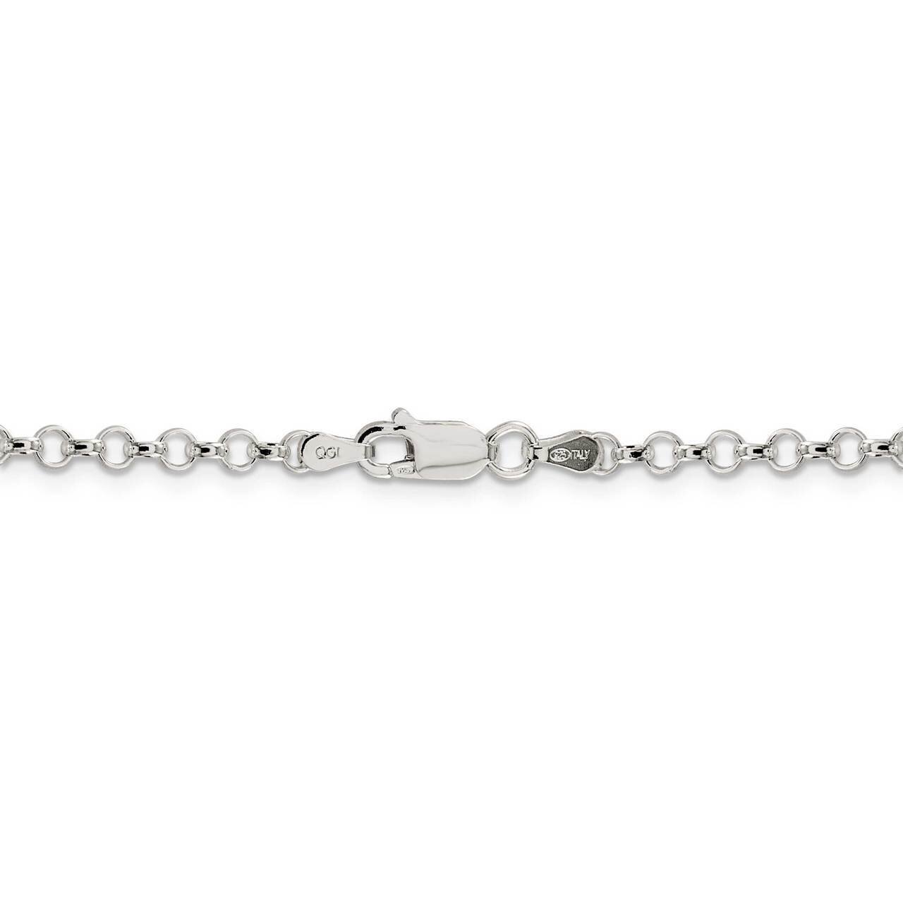 30 Inch 3.0mm Rolo Light Chain Sterling Silver QFC74-30