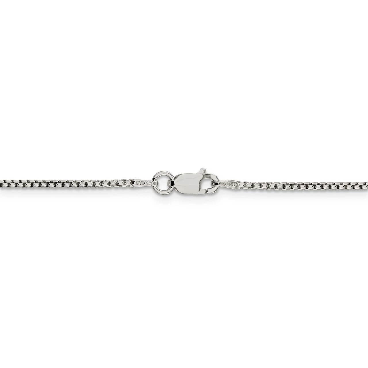 22 Inch 1.5mm Round Box Chain Sterling Silver QHX028-22