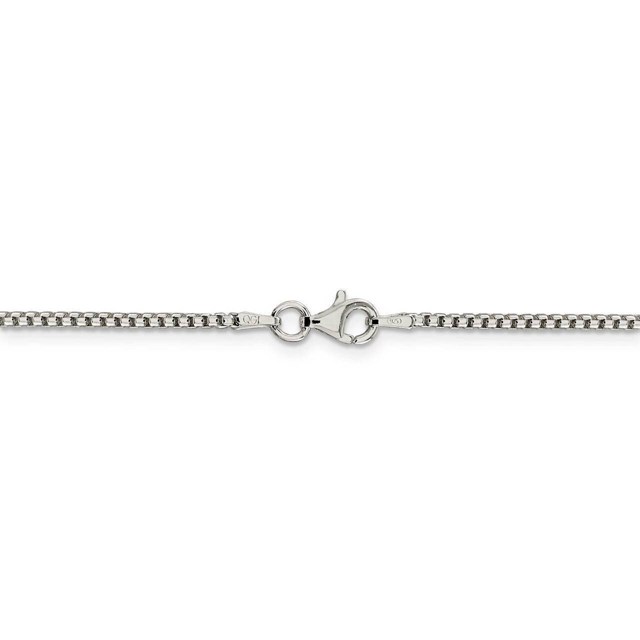 22 Inch 1.75mm Round Box Chain Sterling Silver QHX035-22