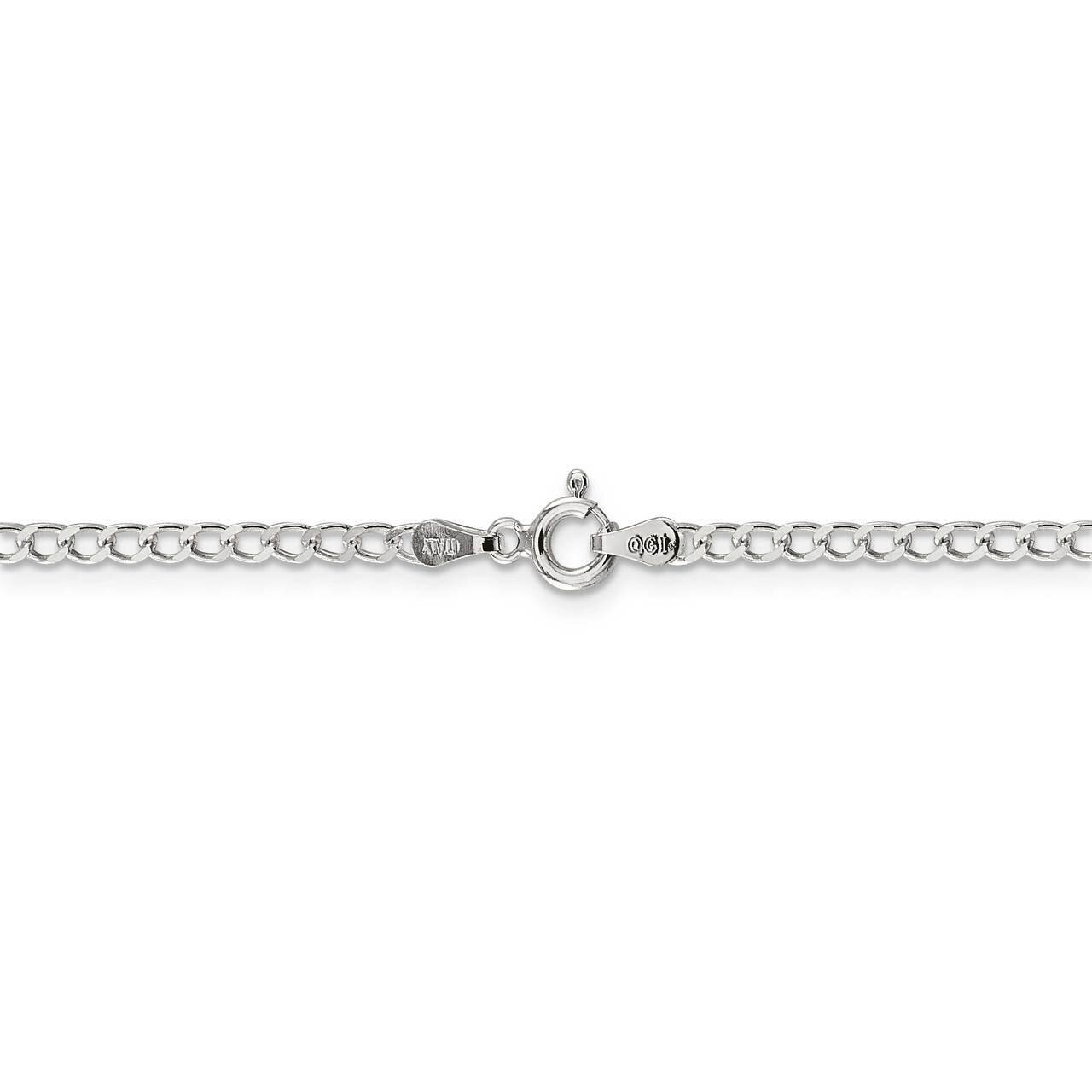30 Inch 2.80mm Wide Curb Chain Sterling Silver QPE30-30, MPN: QPE30-30, 886774123653