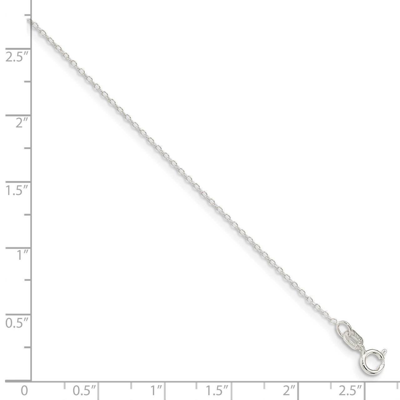 24 Inch 0.95mm Cable Chain Sterling Silver QPE85-24, MPN: QPE85-24, 886774122090