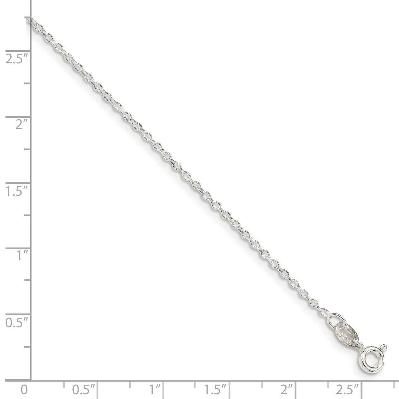 16 Inch 1.45mm Cable Chain Sterling Silver QPE86-16