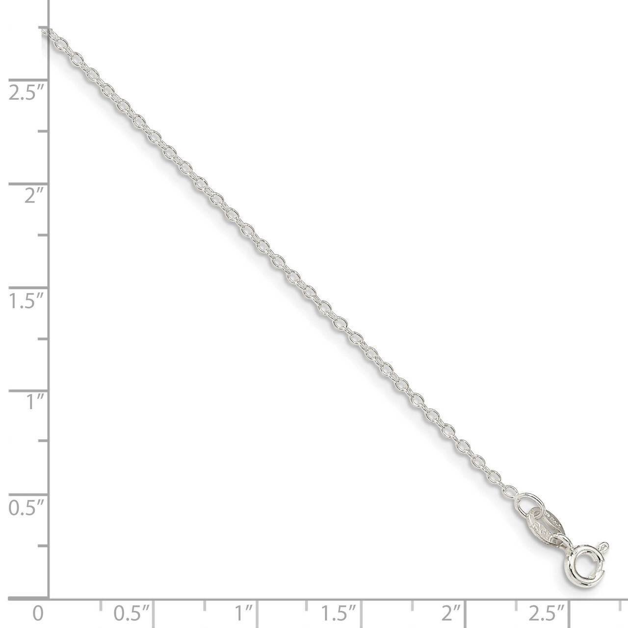 24 Inch 1.45mm Cable Chain Sterling Silver QPE86-24, MPN: QPE86-24, 886774003009