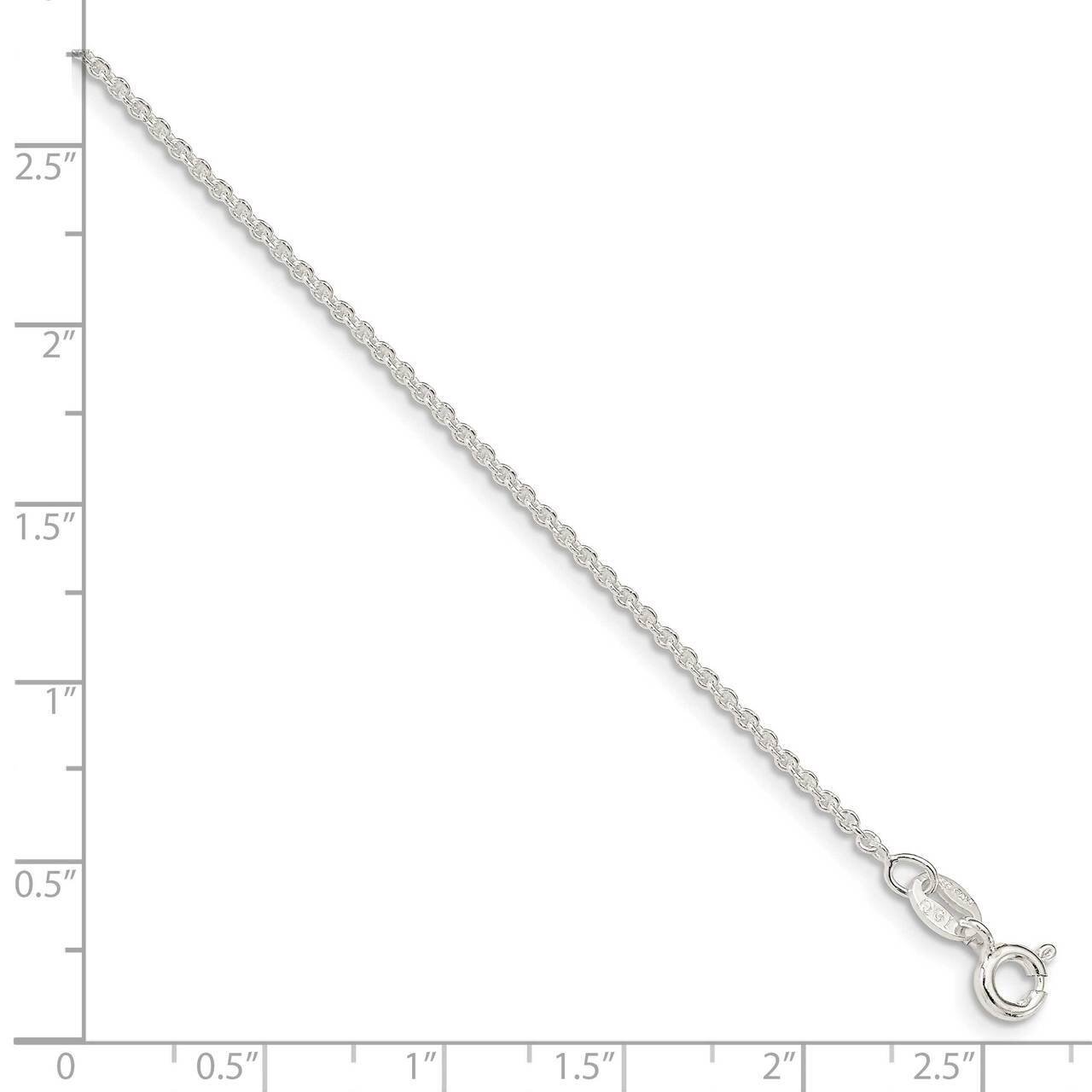 16 Inch 1.6mm Cable Chain Sterling Silver QPE87-16