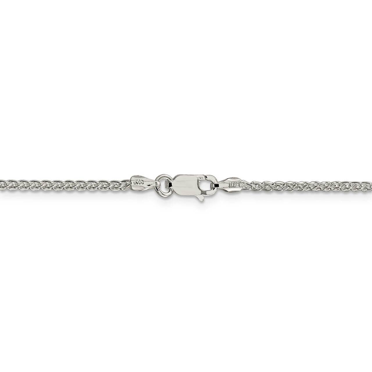 26 Inch 1.75mm Round Spiga Chain Sterling Silver QSP050-26, MPN: QSP050-26, 886774126005