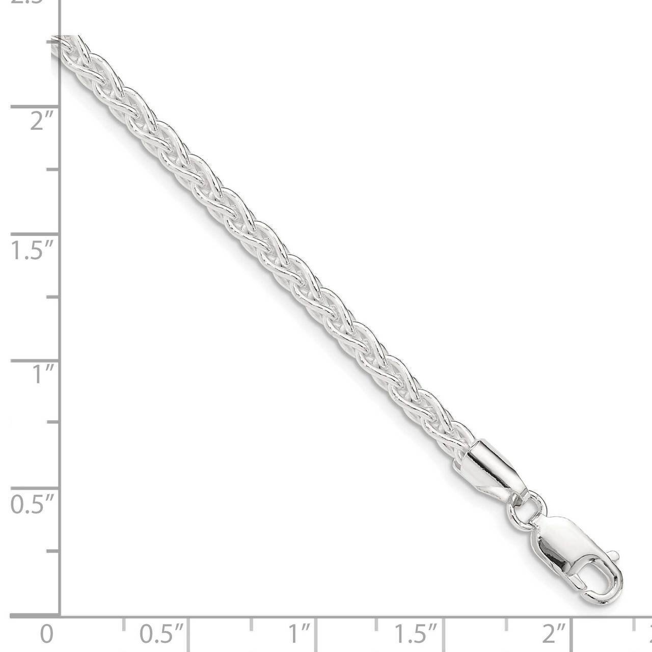 24 Inch 3.7mm Round Spiga Chain Sterling Silver QSP100-24, MPN: QSP100-24, 883957750248