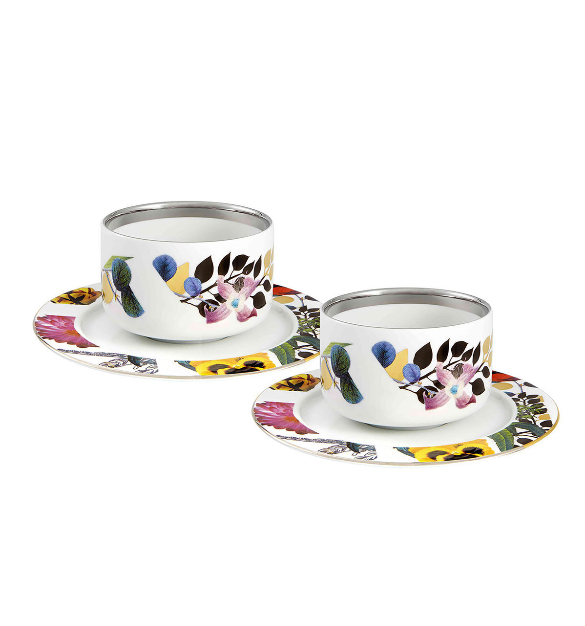 Vista Alegre Christian Lacroix Primavera Set 2 Tea Cups &amp; Saucers 21132632, MPN: 21132632, Vista Al…