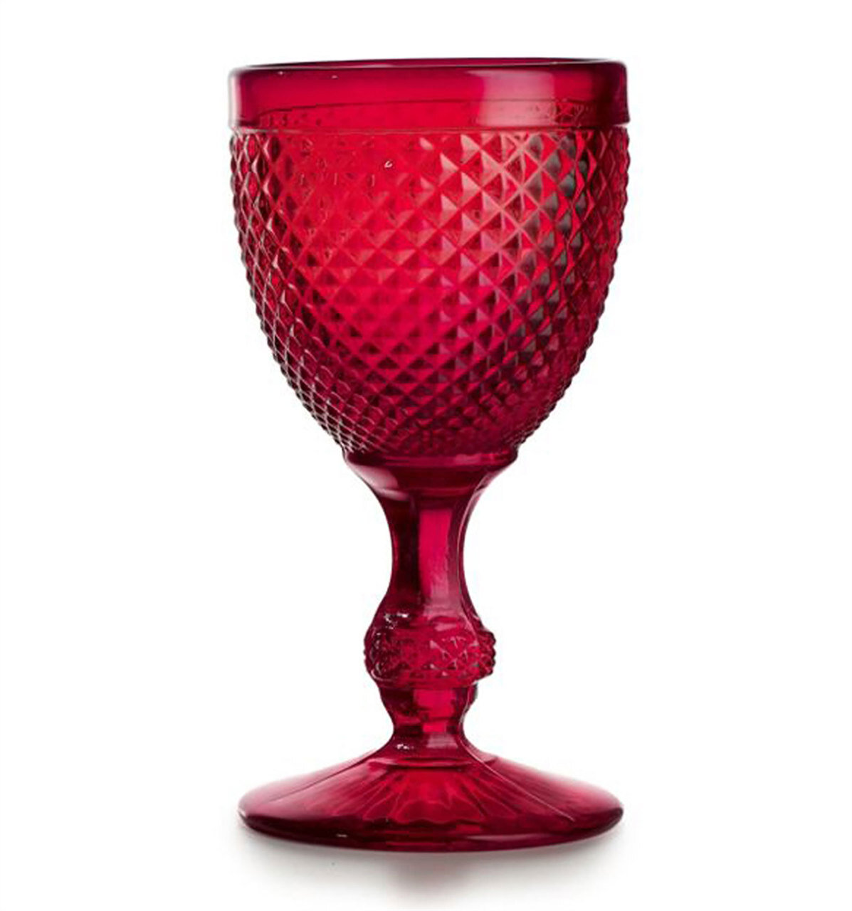 Vista Alegre Bicos Set Of 4 Water Goblets Red 49000057