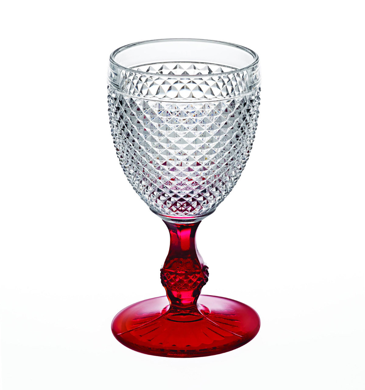 Vista Alegre Bicos Bicolor Goblet With Red Stem 49000430, MPN: 49000430, 0