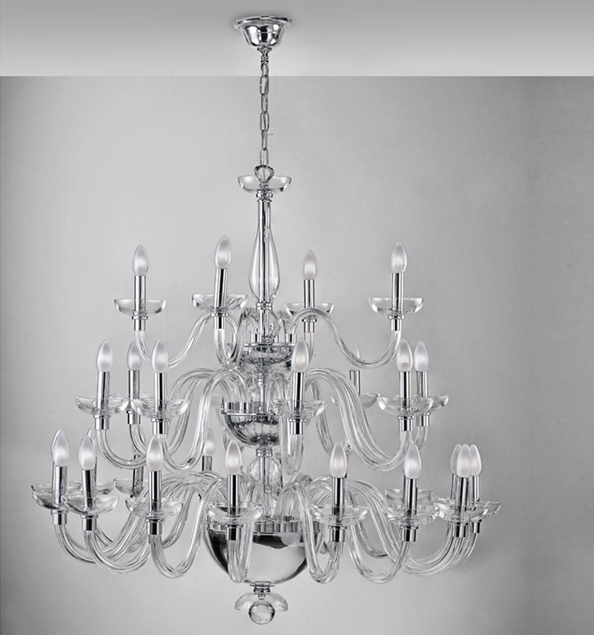 Vista Alegre Diamond Chandelier With 3 Levels And 28 Arms 48000369