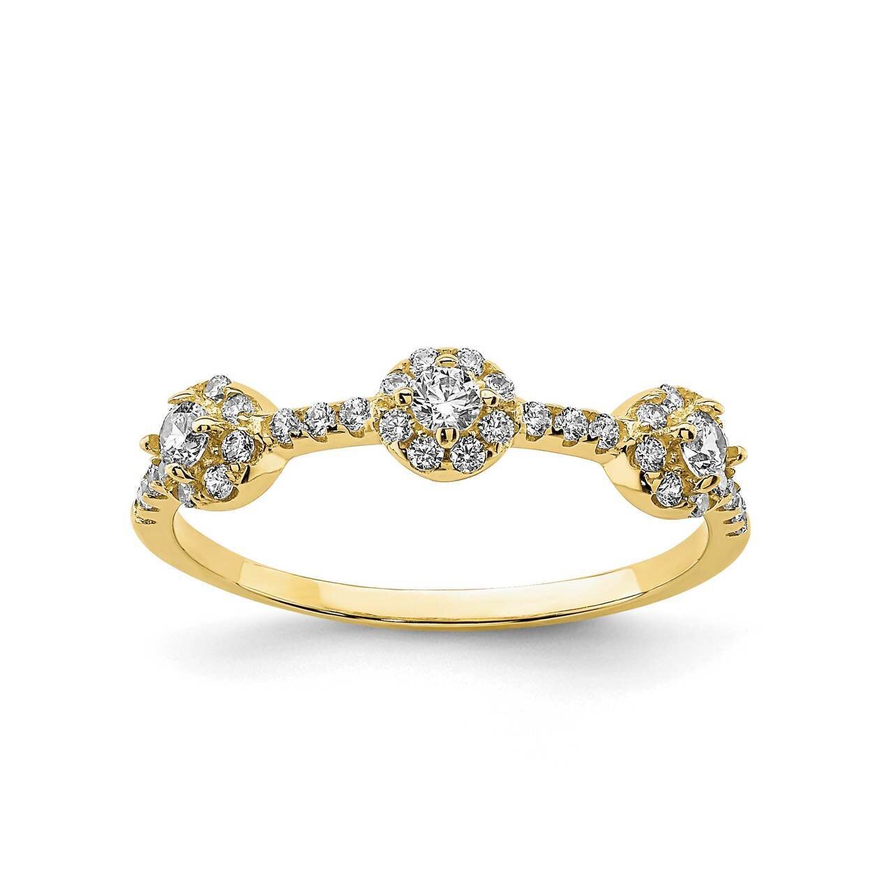 Stackable Ring 10k Gold CZ Diamond 10C1393, MPN: 10C1393, 883957740416