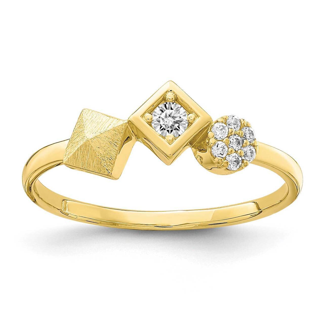 Ring 10k Gold CZ Diamond 10C1397, MPN: 10C1397, 883957846156