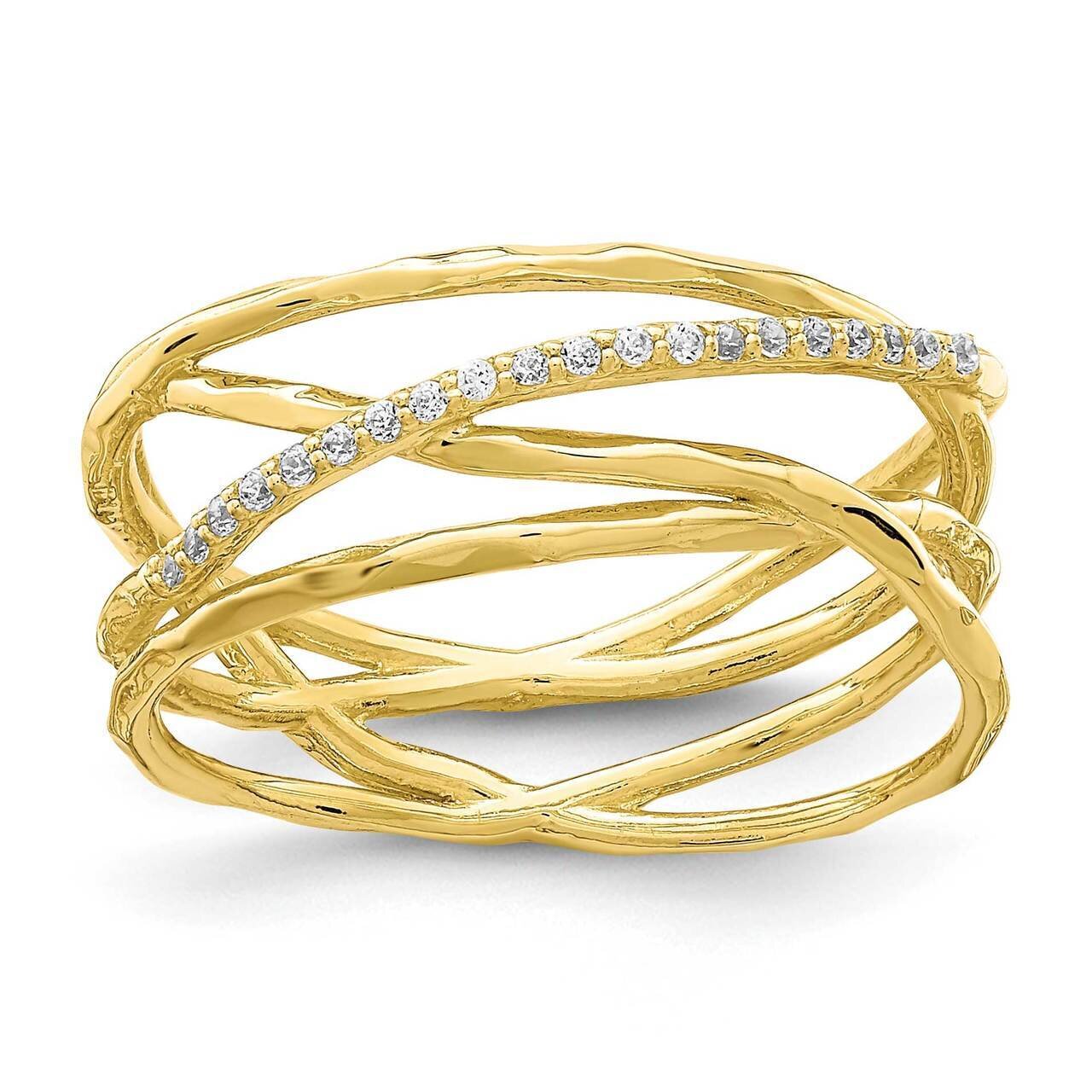 Ring 10k Gold CZ Diamond 10C1399, MPN: 10C1399, 883957846170