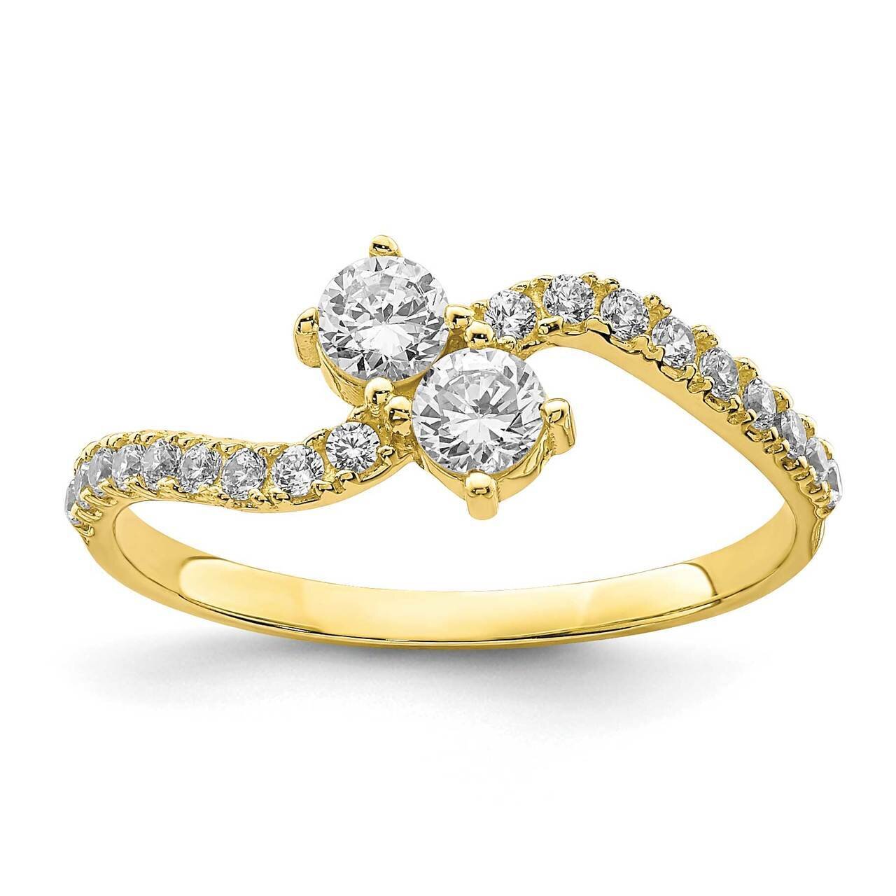 Fancy Ring 10k Gold CZ Diamond 10C1408, MPN: 10C1408, 883957329246