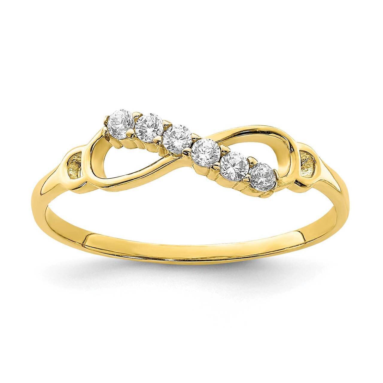Infinity Ring 10k Gold CZ Diamond 10C1413, MPN: 10C1413, 883957927510