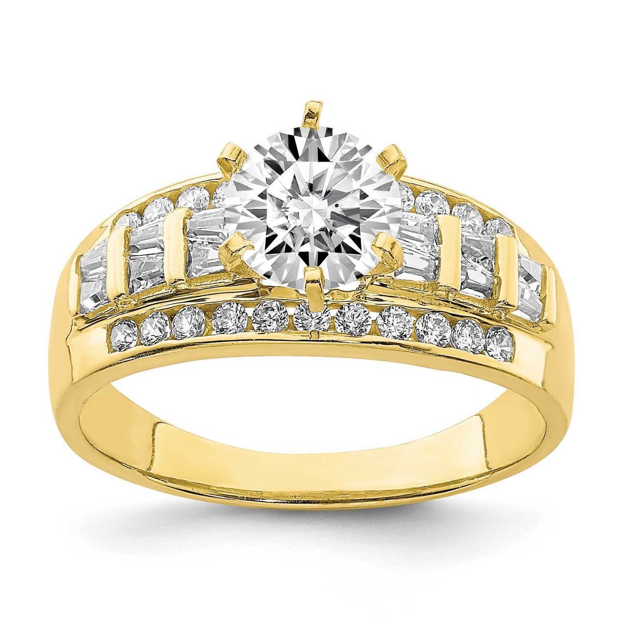 Micropave Ring 10k Gold CZ Diamond 10C1417, MPN: 10C1417, 883957224053