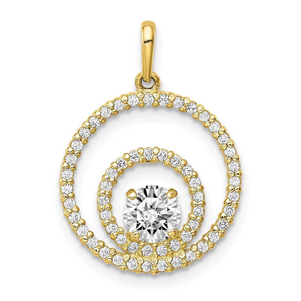 Pendant 10k Gold CZ Diamond 10YC399, MPN: 10YC399,